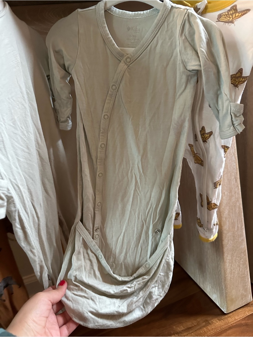 6x - Kyte BABY 0-3M - Neutral and Rust Mixed Sleepwear Set - Picture 7 of 8